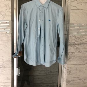 Men’s medium Burberry light blue dress shirt